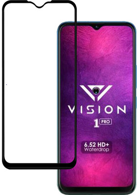 VDAT Edge To Edge Tempered Glass for Itel vision 1 pro(Pack of 1)
