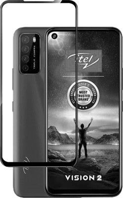 VDAT Edge To Edge Tempered Glass for Itel Vision 2(Pack of 1)