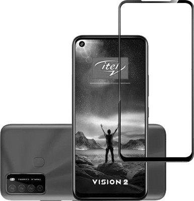 BRENZZ Edge To Edge Tempered Glass for Itel Vision 2(Pack of 1)