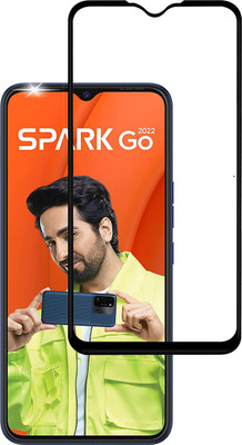 VDAT Edge To Edge Tempered Glass for Tecno Spark go 2022(Pack of 1)