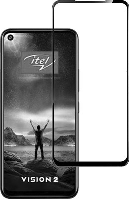 BRENZZ Edge To Edge Tempered Glass for Itel Vision 2(Pack of 1)