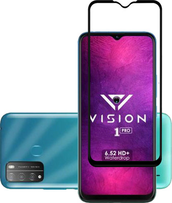 BRENZZ Edge To Edge Tempered Glass for Itel vision 1 pro(Pack of 1)