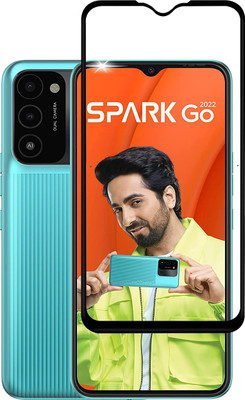 AKSHUD Edge To Edge Tempered Glass for Tecno Spark Go 2022(Pack of 1)