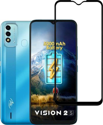 Hyper Edge To Edge Tempered Glass for Itel Vision2S, Itel Vision 2S(Pack of 1)