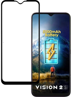 VDAT Edge To Edge Tempered Glass for Itel Vision 2S(Pack of 1)