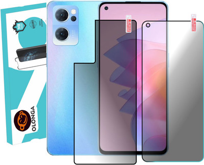Olonga Front and Back Screen Guard for OPPO Reno 7 PRO 5G(Pack of 2)