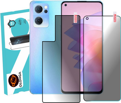 Olonga Front and Back Screen Guard for OPPO Reno 7 Series 5G(Pack of 2)