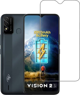 AKSHUD Tempered Glass Guard for Itel Vision2S(Pack of 1)