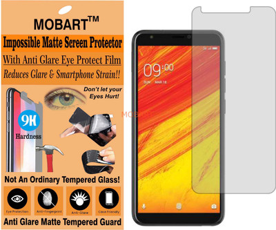 MOBART Tempered Glass Guard for LAVA Z91 (Matte Finish)(Pack of 1)