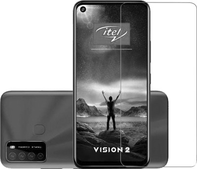 BRENZZ Tempered Glass Guard for Itel Vision 2(Pack of 1)
