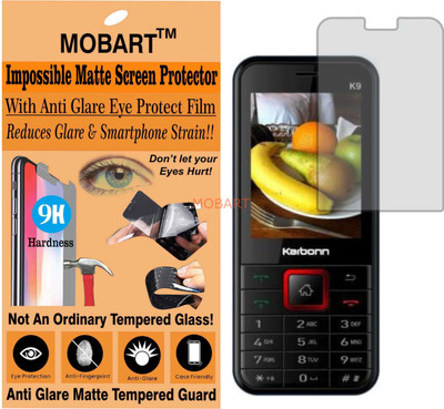 MOBART Tempered Glass Guard for KARBONN JUMBO K9 (Matte Finish)(Pack of 1)