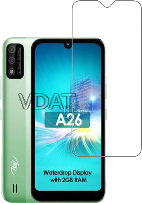 VDAT Tempered Glass Guard for Itel A26(Pack of 1)
