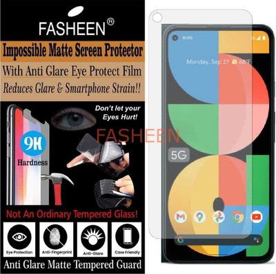 Fasheen Tempered Glass Guard for GOOGLE PIXEL 5A 5G (Matte Finish)(Pack of 1)
