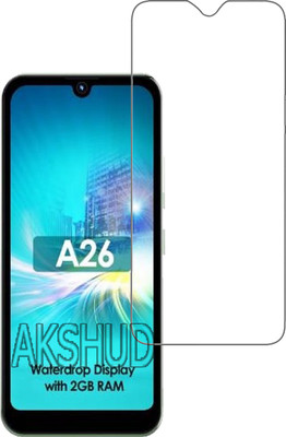 AKSHUD Tempered Glass Guard for Itel A26(Pack of 1)
