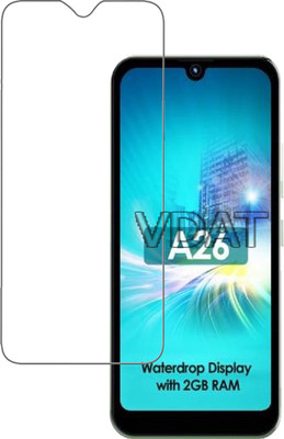 VDAT Tempered Glass Guard for Itel A26(Pack of 1)