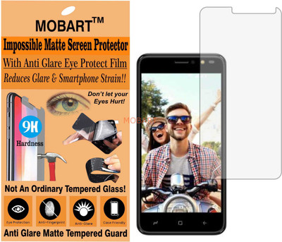 MOBART Tempered Glass Guard for INTEX AQUA LIONS X1 PLUS (Matte Finish)(Pack of 1)