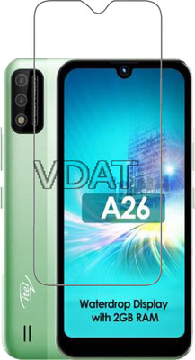 VDAT Tempered Glass Guard for Itel A26(Pack of 1)
