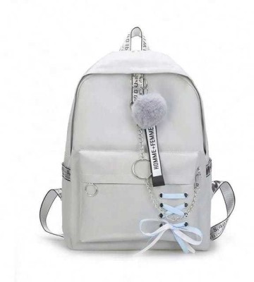AVNU FASHION NEW FANCY RIBBON BACKPACK 10 L Backpack(Grey)
