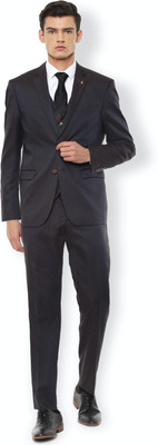 VAN HEUSEN Single Breasted Solid Men Suit