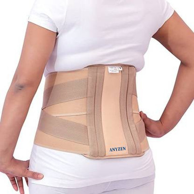 ANYZEN L.S.Contoured Support belt for Back pain relief & Waist Support (Beige) Back / Lumbar Support