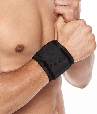 Fidelis Healthcare Elastic Wrist Splint - Right Hand - Black Splints