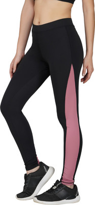 IMPERATIVE Color Block Women Black Tights