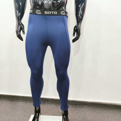 GOTO Solid Men Blue Tights