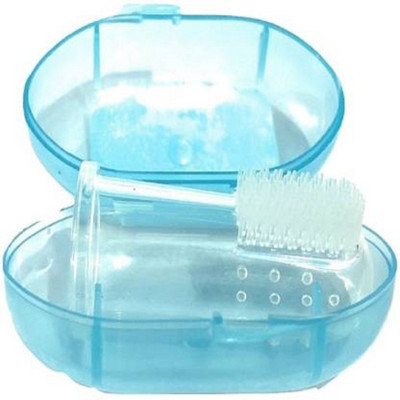 Jariso Silicone Baby Newborn Finger Ultra Soft Toothbrush with case XIX (Pack of 1) Soft Toothbrush