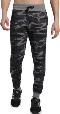 PeppyZone Printed Men Grey Track Pants