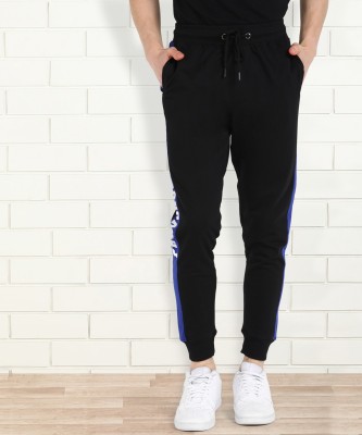 PROVOGUE Printed Men Black Track Pants