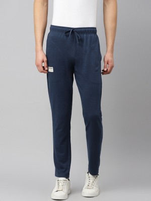 Hubberholme Solid Men Blue Track Pants