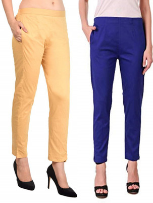 Kanna Fabric Regular Fit Women Multicolor Trousers