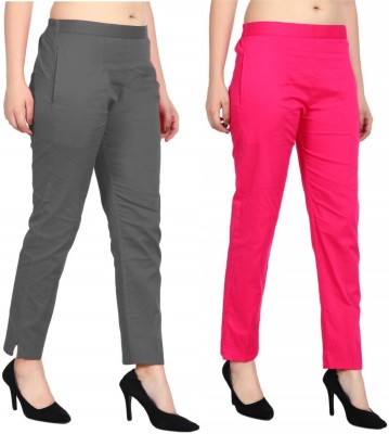 Kanna Fabric Regular Fit Women Multicolor Trousers