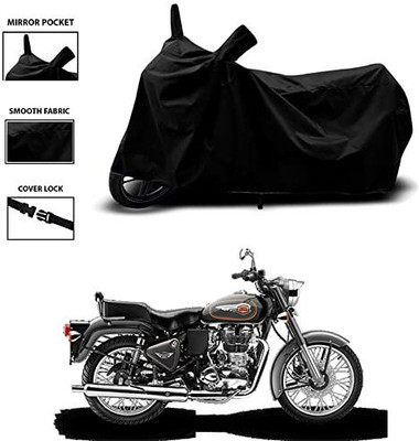 KEDIT Two Wheeler Cover for Royal Enfield(Bullet 350 New BS6, Black)