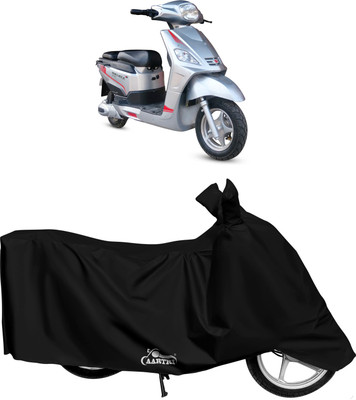 DROHAR Waterproof Two Wheeler Cover for Hero(Electric, Black)