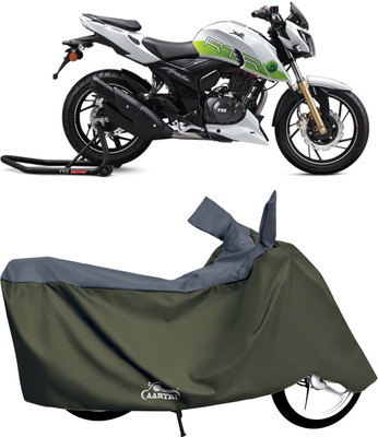 DROHAR Waterproof Two Wheeler Cover for TVS(Apache, Grey)