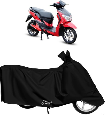 DROHAR Waterproof Two Wheeler Cover for Hero(Electric, Black)