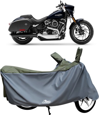 DROHAR Waterproof Two Wheeler Cover for Harley Davidson(Sport, Green)