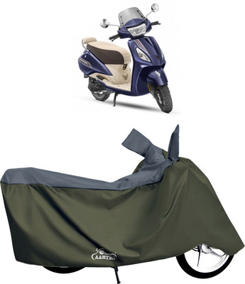 DROHAR Waterproof Two Wheeler Cover for TVS(Jupiter, Grey)