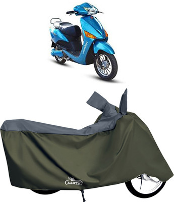 DROHAR Waterproof Two Wheeler Cover for Hero(Electric, Grey)