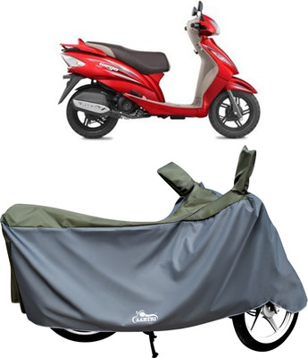 XAFO Two Wheeler Cover for TVS(Wego, Green)