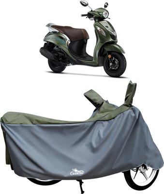 XAFO Two Wheeler Cover for Yamaha(Fascino, Green)