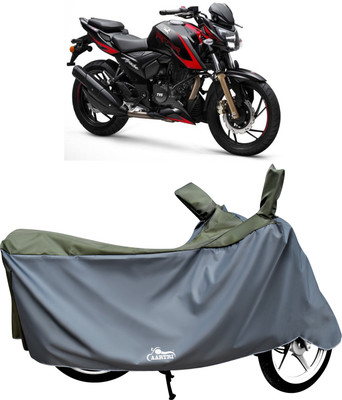 DROHAR Waterproof Two Wheeler Cover for TVS(Apache, Green)