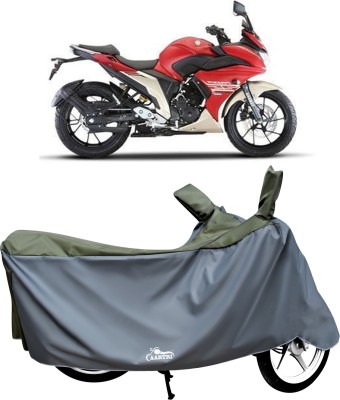 DROHAR Waterproof Two Wheeler Cover for Yamaha(Fazer-250, Green)