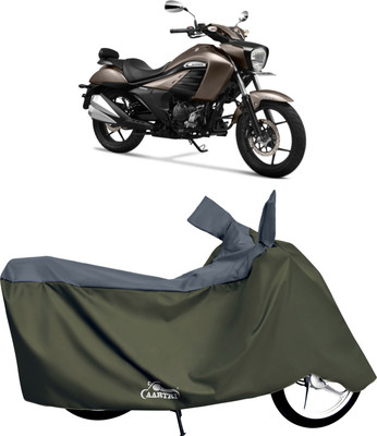 DROHAR Waterproof Two Wheeler Cover for Suzuki(Intruder, Grey)