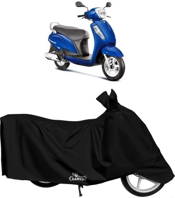 VITSOA Waterproof Two Wheeler Cover for Suzuki(Access, Black)