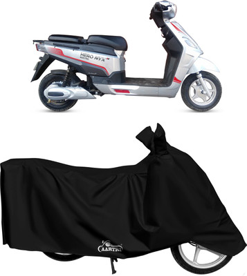 DROHAR Waterproof Two Wheeler Cover for Hero(Electric, Black)