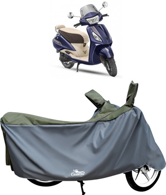 DROHAR Waterproof Two Wheeler Cover for TVS(Jupiter, Green)