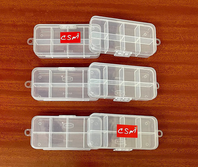 CSM 8 Grid Compact Small Size Jewelery Boxes (PACK OF 6 BOXES) Multi Purpose Vanity Box(TRANSAPARENT)
