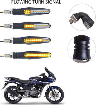 Vagary Front, Rear LED Indicator Light for Bajaj Pulsar 220(Yellow)
